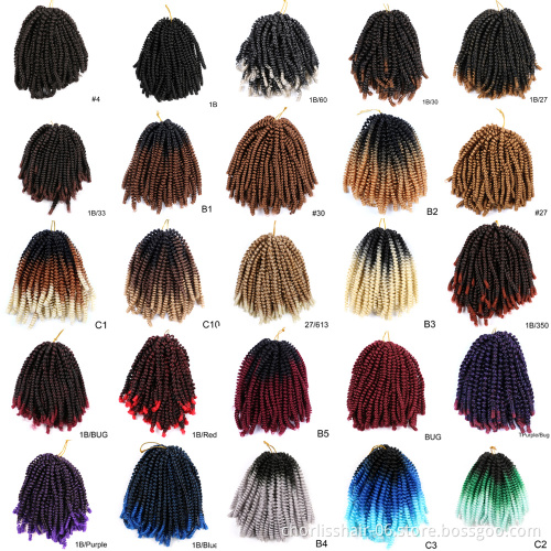 Hot Selling Pre Looped Value Pack Pre-Twist Water Wave Passion Twist Wavy Crochet Braiding Hair Synthetic High Temperature Fiber